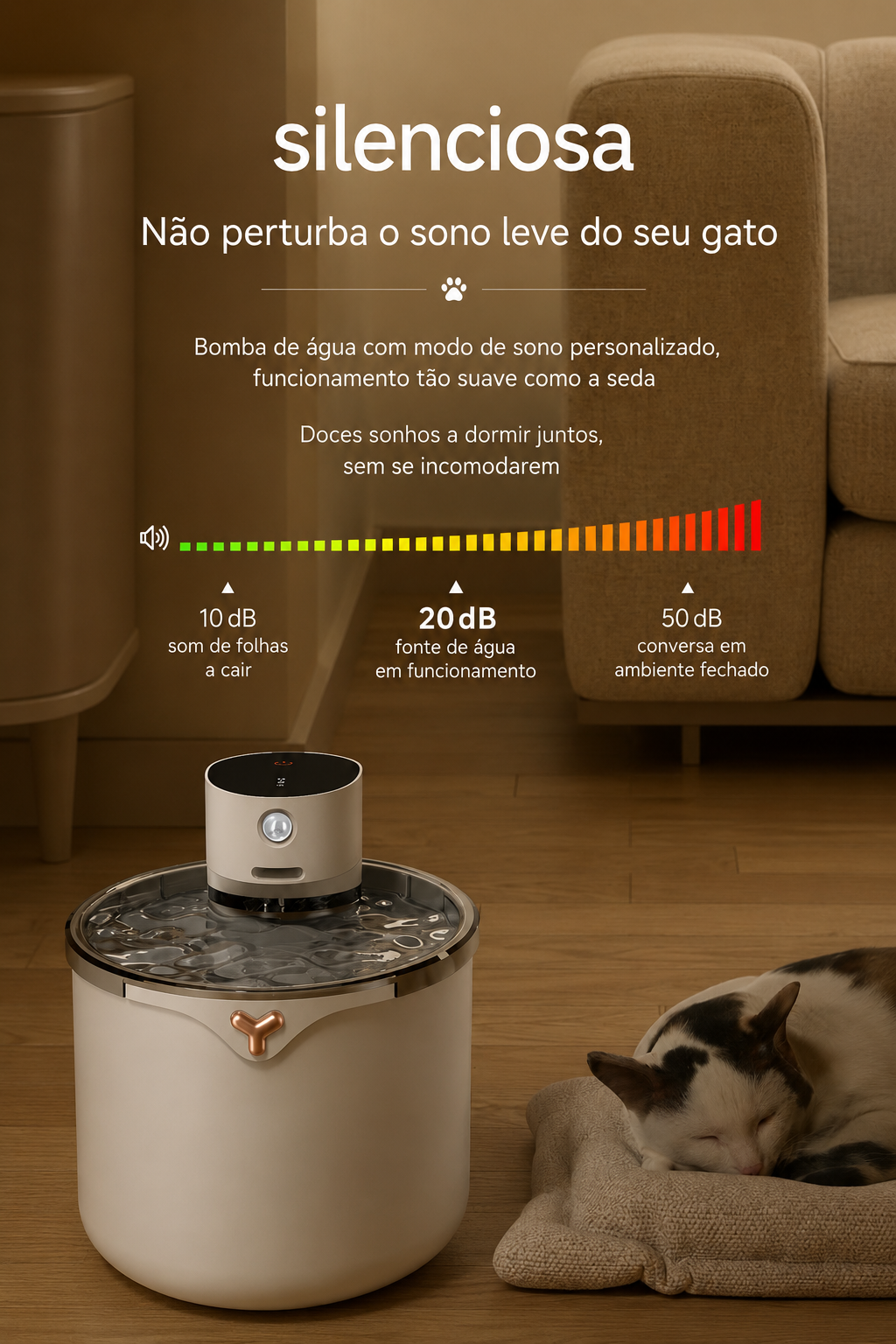 Nekoa Flow™ – Fonte Inteligente Sem Fios para Gatos (2,5L)