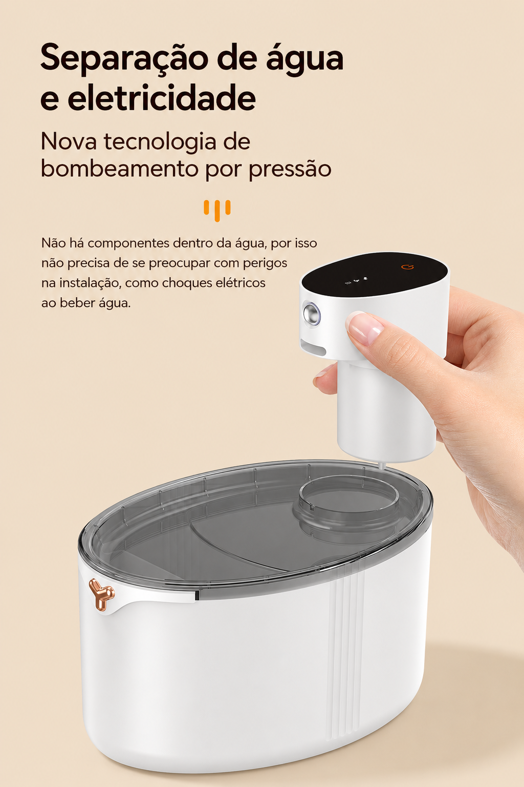 Nekoa Flow™ – Fonte Inteligente Sem Fios para Gatos (2,5L)